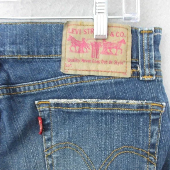 Levis Jeans 13 Slouch Straight Low Rise Y2K Distressed Grunge Edgy 90s Vintage - Picture 7 of 12